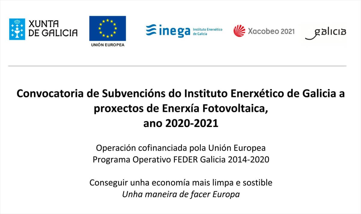 Convocatoria de Subvencións do Instituto Enerxético de Galicia