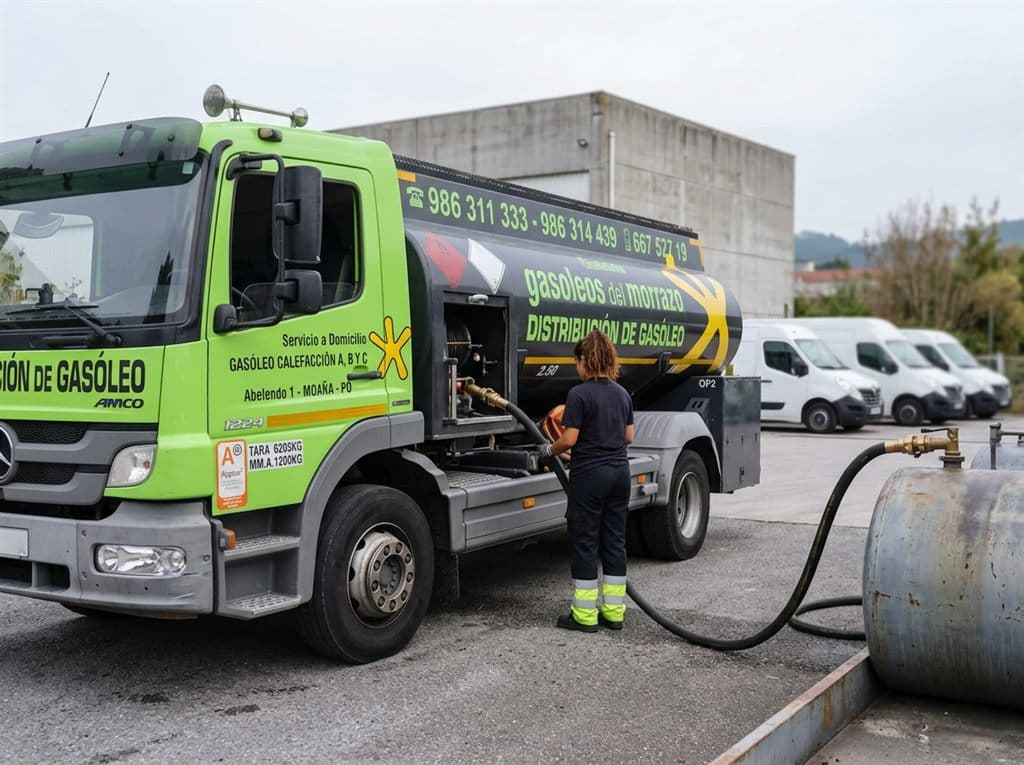 Gasóleo A de automoción a domicilio para flotas en Moaña