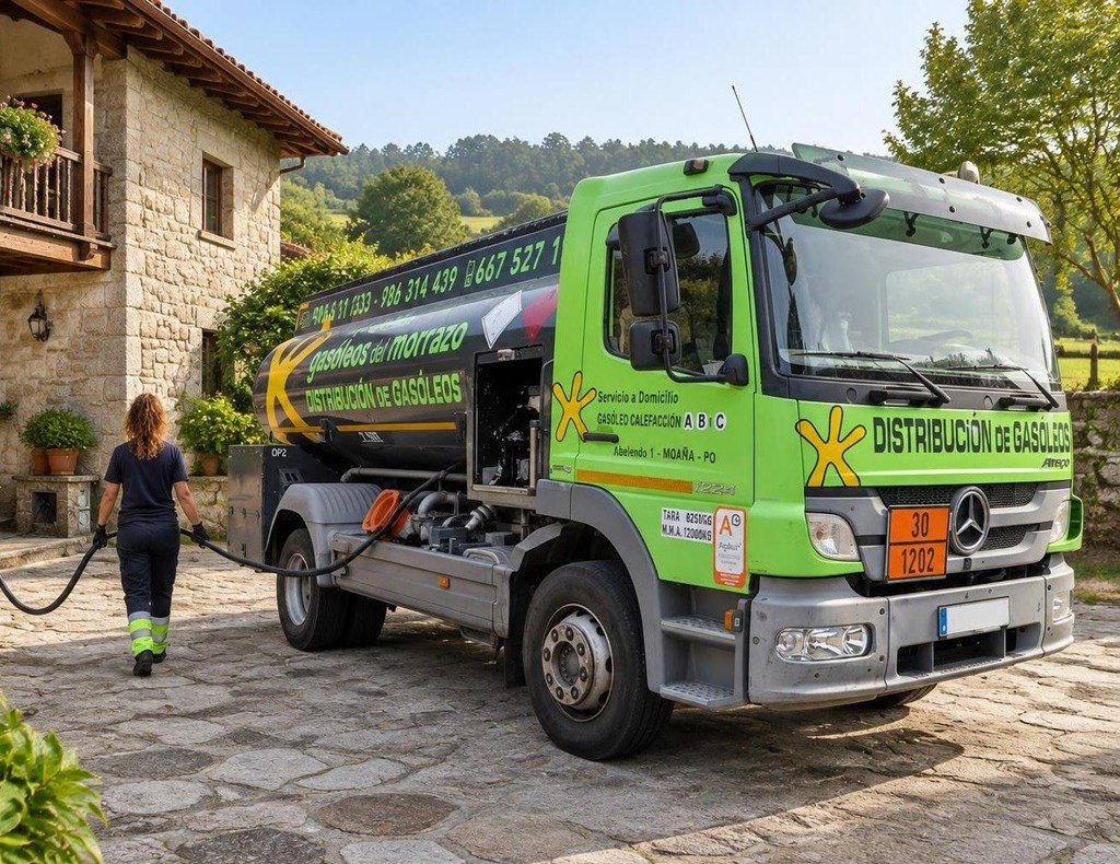 Foto 1 Reparto que llega hasta el último rincón: gasóleo a domicilio en Tomiño